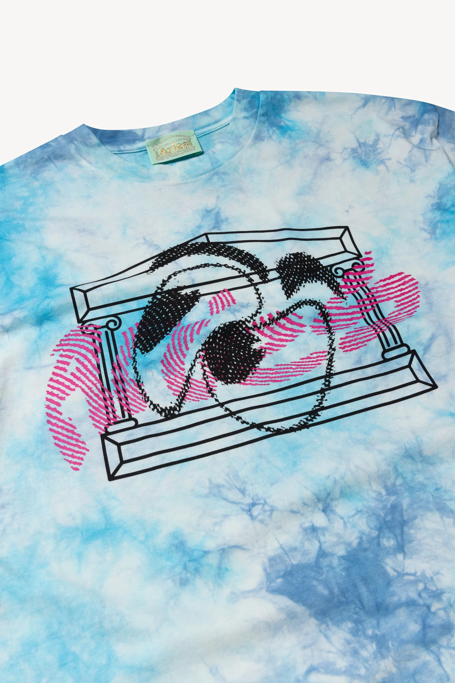 Temple Warped Eyes Tie Dye Tee