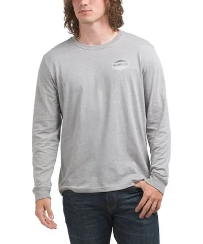 Tj Maxx Long Sleeve St Deer Hexagon Heather T-Shirt For Men