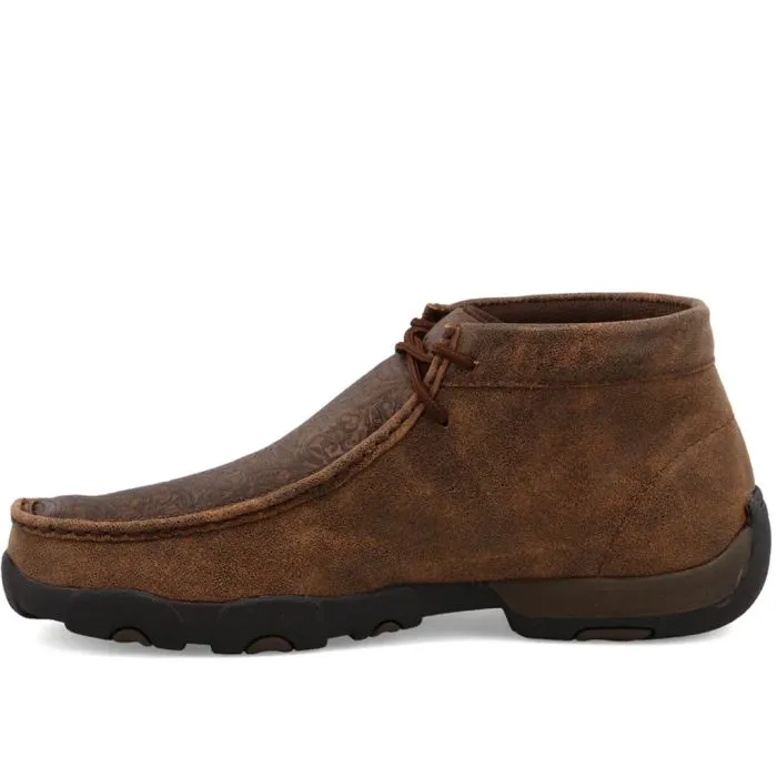 Twisted X Men's Chukka Driving Moc Brown & Brown Print