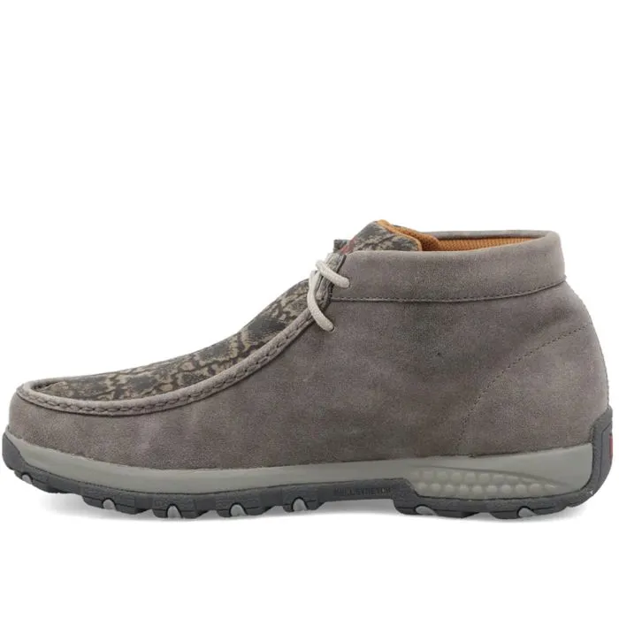 Twisted X Men's Chukka Driving Moc Grey & Grey Elephant