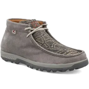 Twisted X Men's Chukka Driving Moc Grey & Grey Elephant