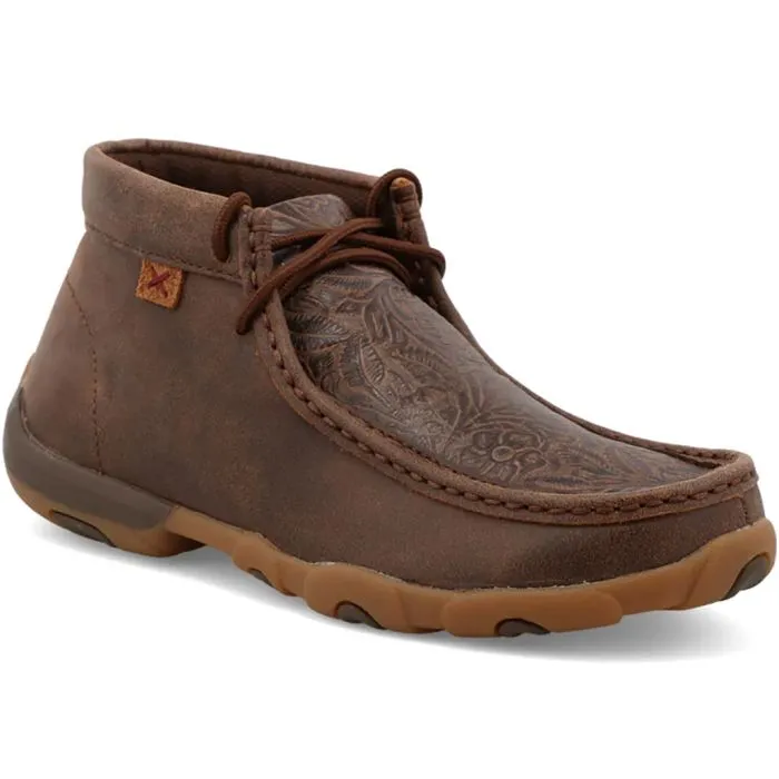 Twisted X Women's Chukka Driving Moc Brown & Brown Print