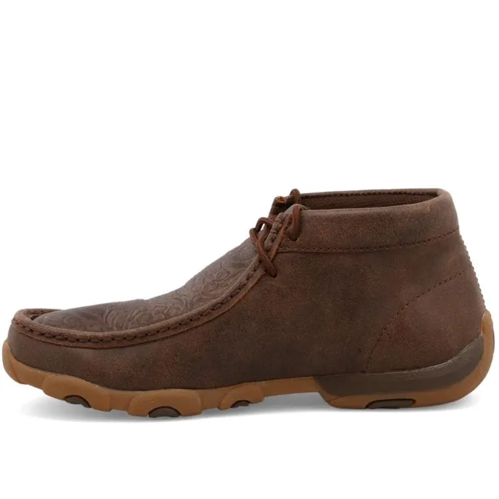 Twisted X Women's Chukka Driving Moc Brown & Brown Print