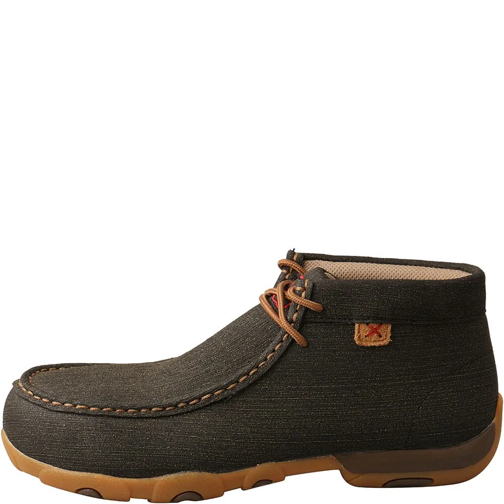 Twisted X Women's Driving Moc Safety Chukka - Charcoal/Brown