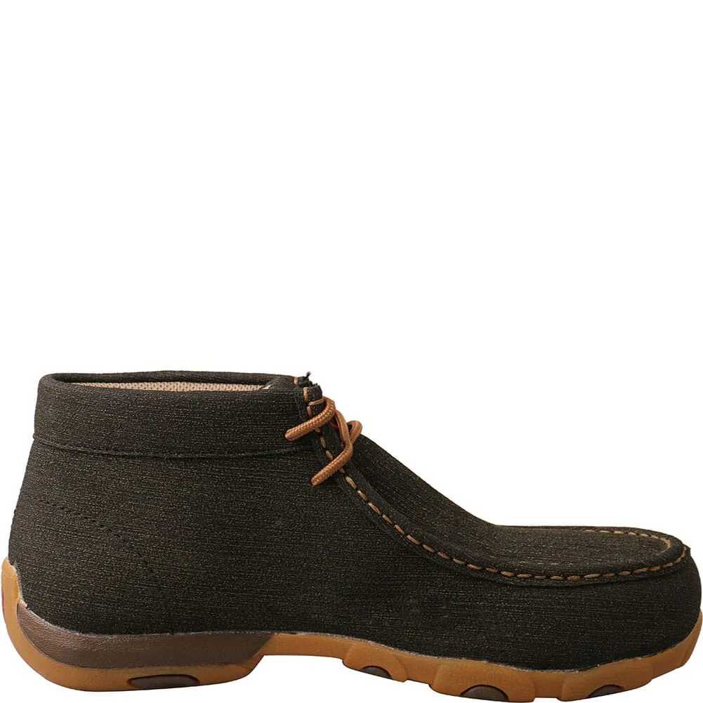 Twisted X Women's Driving Moc Safety Chukka - Charcoal/Brown