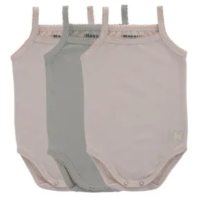 UnderNoggi Mauve + Taupe Basic Baby Undershirt- Girl