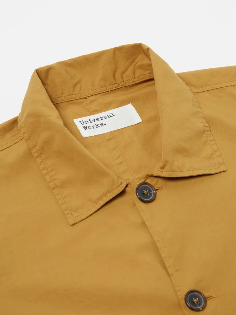 Universal Works Travail Shirt in Cumin Organic Fine Poplin