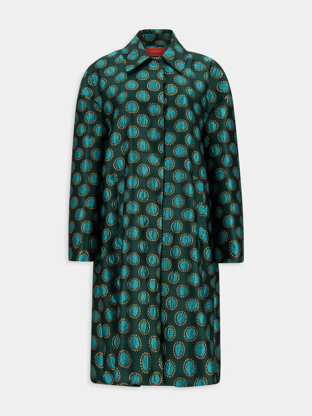 Winter Sun Jacquard Boxy Coat