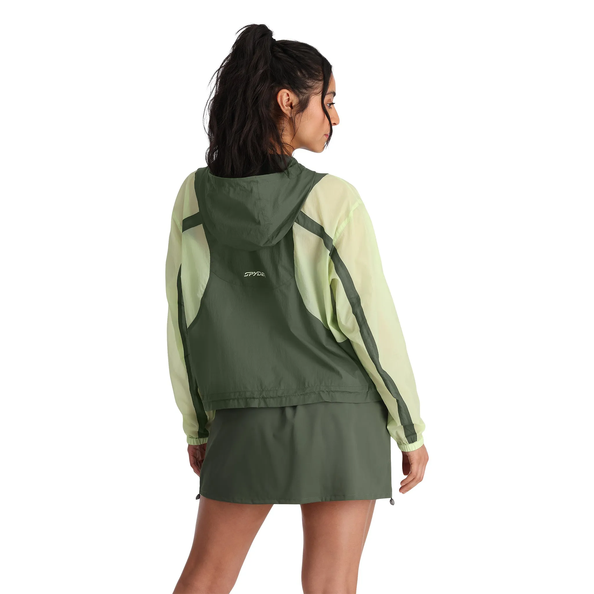 Womens Boulder Lite Anorak - Thyme Green