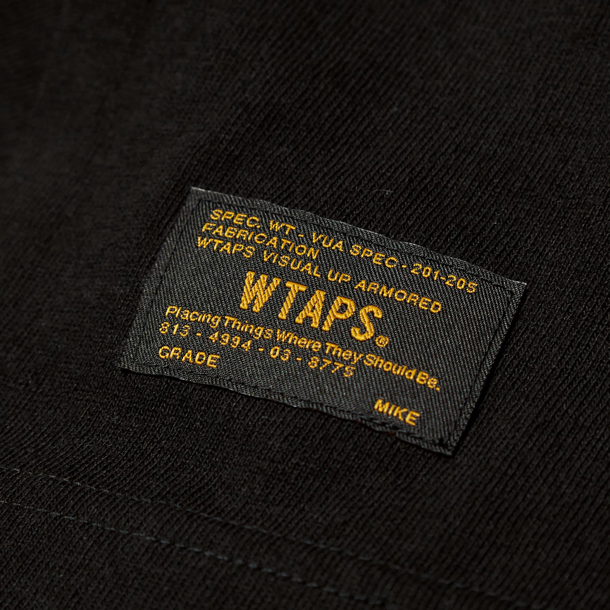 WTAPS Long Sleeve Design TeeBlack