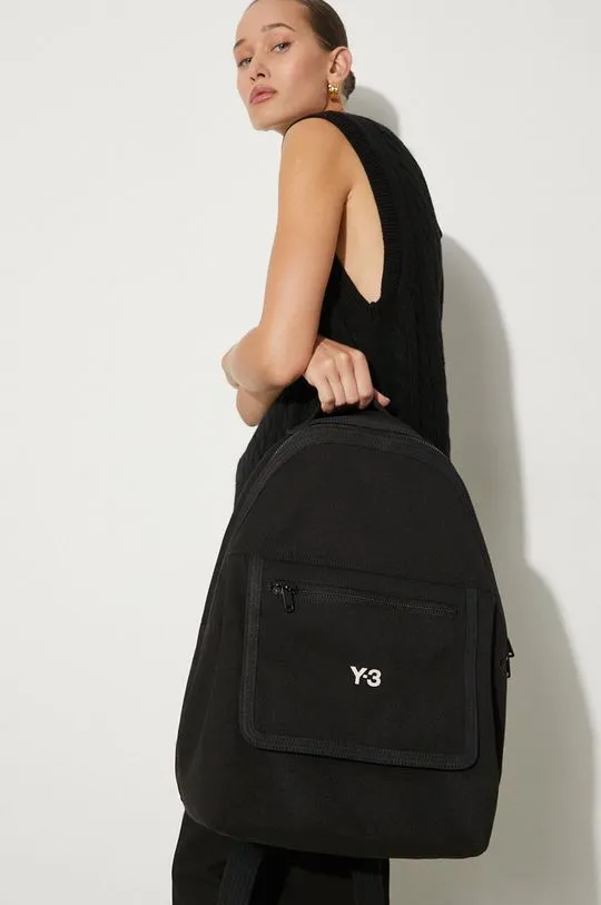 Y-3 backpack CL Backpack black color with a print IY4063